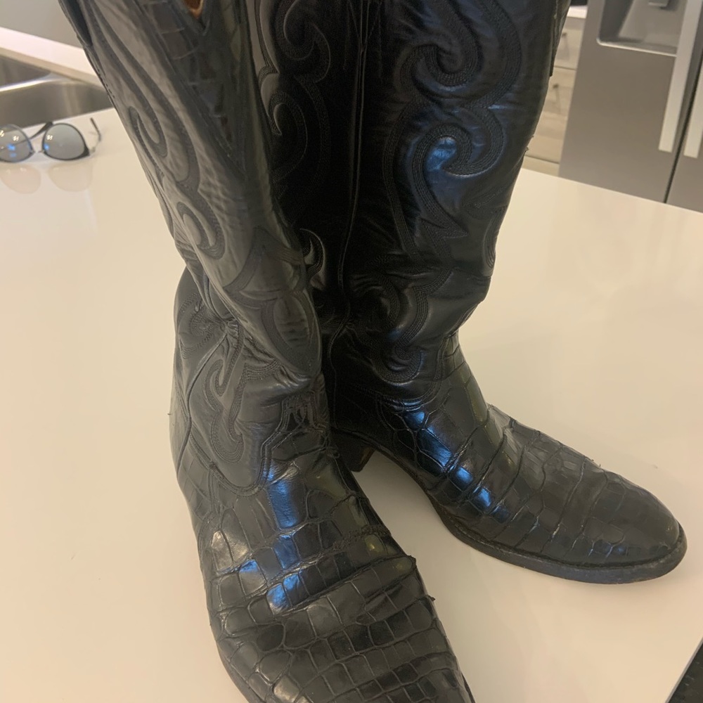 Alligator boots